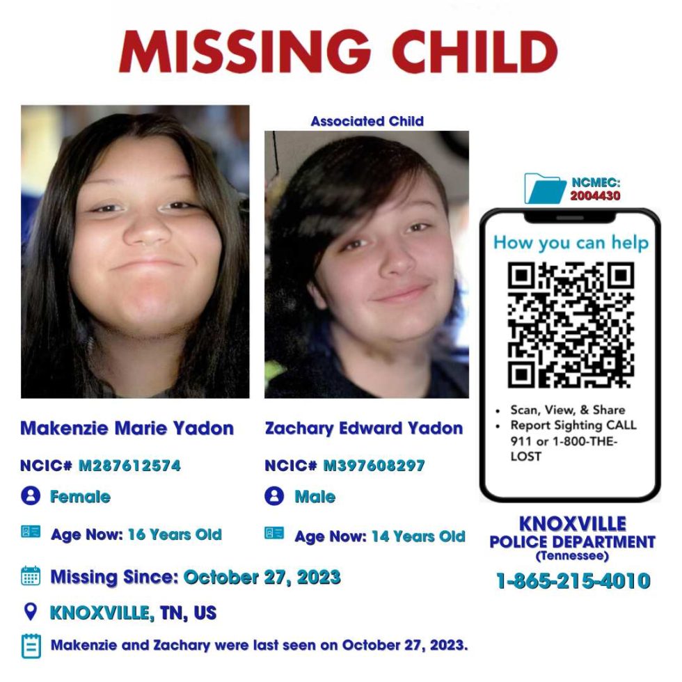 MAKENZIE MARIE YADON – 16YO MISSING KNOXVILLE, TN GIRL – EAST TN ...